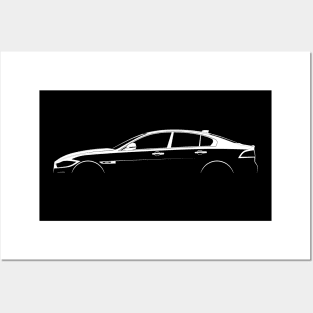 Jaguar XE Silhouette Posters and Art